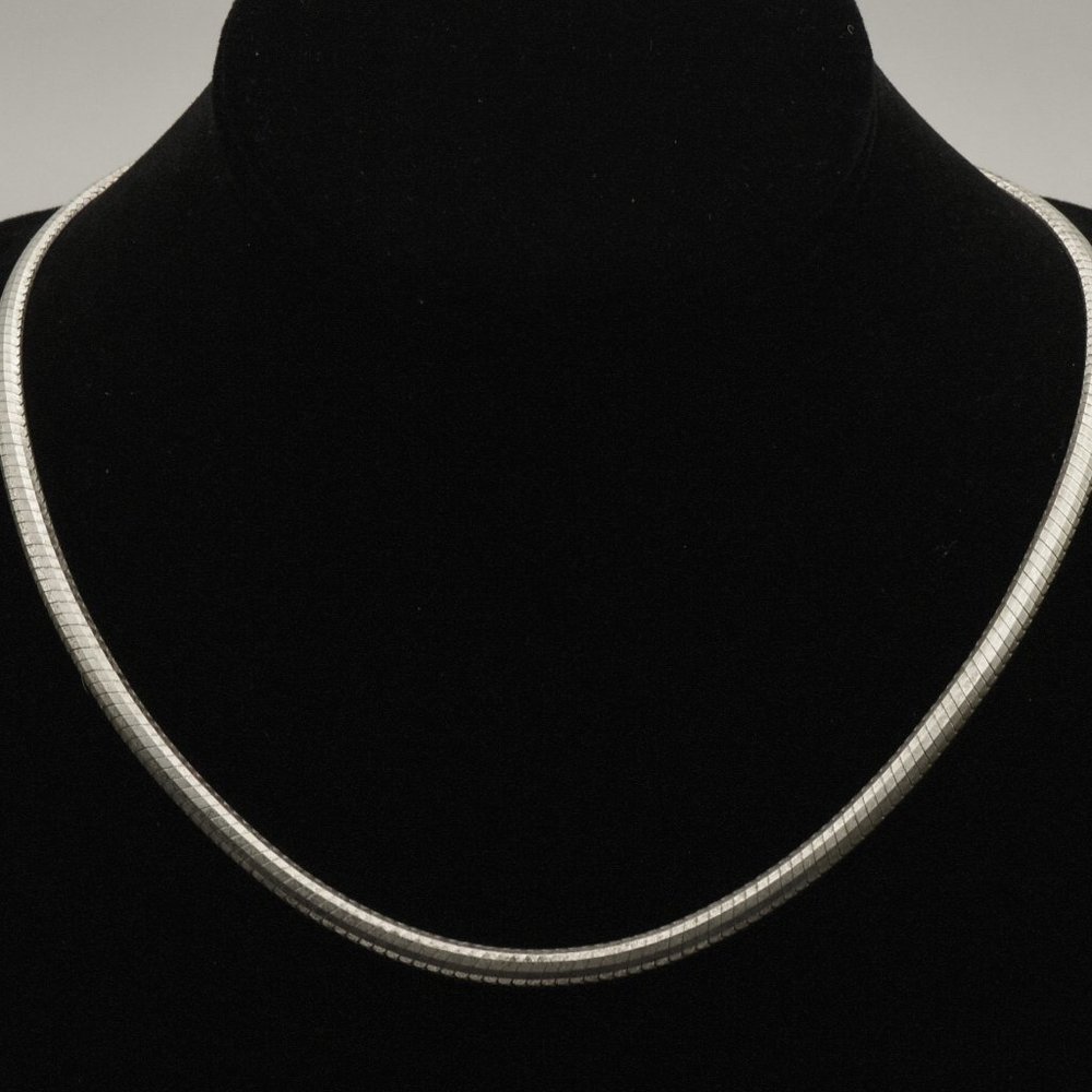 Milor - Vintage Sterling Silver Chain Necklace - 18"